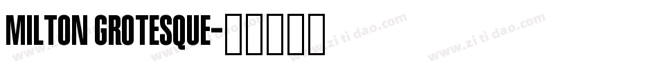 Milton Grotesque字体转换